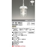 オーデリック　OP252408LD(ランプ別梱)　ペンダントライト 非調光 LEDランプ 電球色 簡易防雨型 オフホワイト