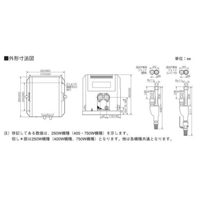 画像4: 荏原製作所　【32x25HPJD5.4+HPJ40-24A 】 HPJD型 深井戸専用ジェットポンプ 深井戸ジェット(標準)付 400W 三相200V 50Hz ♪