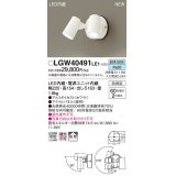 パナソニック　LGW40491LE1　スポットライト 壁直付型 LED(昼白色) 拡散タイプ 防雨型 パネル付型 ホワイト