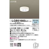 パナソニック　LGB51660LE1　小型シーリングライト LED(昼白色) 集光24度