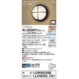 パナソニック　XLGE8011CE1(ランプ別梱)　ブラケット LED(電球色) 天井・壁直付型 拡散 密閉型 LEDフラットランプ交換型 防雨型 オフブラック