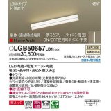 パナソニック　LGB50657LB1　建築化照明器具 L600タイプ 調光(ライコン別売) LED(温白色) 天井・壁直付型・据置取付型 拡散 美ルック 単体・連結時終端用 ホワイト