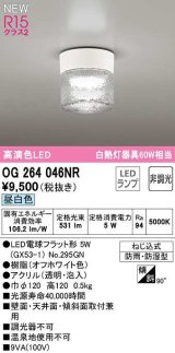 オーデリック　OG264046NR(ランプ別梱)　エクステリア ポーチライト 非調光 LEDランプ 昼白色 防雨・防湿型 オフホワイト