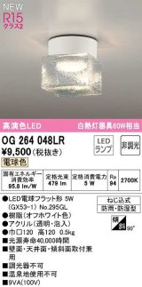 オーデリック　OG264048LR(ランプ別梱)　エクステリア ポーチライト 非調光 LEDランプ 電球色 防雨・防湿型 オフホワイト