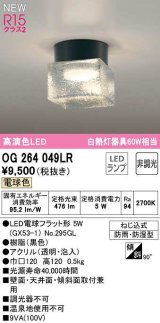 オーデリック　OG264049LR(ランプ別梱)　エクステリア ポーチライト 非調光 LEDランプ 電球色 防雨・防湿型 黒色