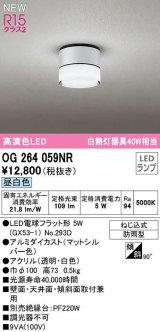 オーデリック　OG264059NR(ランプ別梱)　エクステリア ポーチライト LEDランプ 昼白色 防雨型 マットシルバー