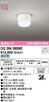 オーデリック　OG264060NR(ランプ別梱)　エクステリア ポーチライト LEDランプ 昼白色 防雨型 オフホワイト