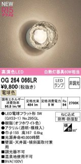 オーデリック　OG264066LR(ランプ別梱)　エクステリア ポーチライト 非調光 LEDランプ 電球色 防雨・防湿型 オフホワイト