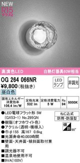 オーデリック　OG264066NR(ランプ別梱)　エクステリア ポーチライト 非調光 LEDランプ 昼白色 防雨・防湿型 オフホワイト