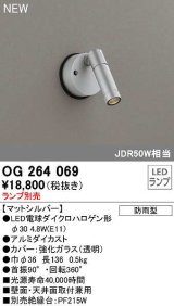 オーデリック　OG264069　エクステリア スポットライト ランプ別売 LEDランプ 防雨型 マットシルバー