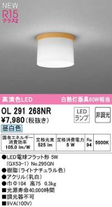 オーデリック　OL291268NR(ランプ別梱)　シーリングライト 非調光 LEDランプ 昼白色 ライトナチュラル