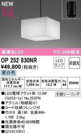 オーデリック　OP252830NR(ランプ別梱)　ペンダントライト 非調光 和風 LEDランプ 昼白色 フレンジタイプ