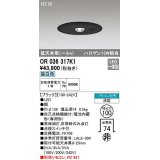 オーデリック　OR036317K1　非常灯・誘導灯 埋込穴φ100 リモコン別売 LED一体型 昼白色 浅型 低天井用(〜3m) ブラック