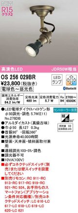 オーデリック　OS256029BR(ランプ別梱)　スポットライト 調光 調色 Bluetooth コントローラー別売 LEDランプ 電球色〜昼光色 真鍮古味