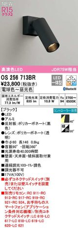 オーデリック　OS256713BR　スポットライト 調光 調色 Bluetooth コントローラー別売 LED一体型 電球色〜昼光色 ブラック