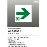 コイズミ照明 AR54538E 非常用照明器具 誘導灯 パネルのみ 適合表示板 通路用 本体別売 AR54553・AR54554・AR54557・AR54558用