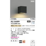 コイズミ照明 AU54489 ブラケット 非調光 LED 電球色 下方照射 防雨型 サテンブラック