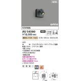 コイズミ照明 AU54580 スポットライト 非調光 LED一体型 電球色 広角 防雨型 サテンブラック