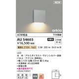 コイズミ照明 AU54603 ブラケット 非調光 LED一体型 電球色 下方照射 防雨型 サテンシルバー