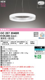 オーデリック OC257204BR シャンデリア 14畳 調光調色 Bluetooth リモコン別売 LED一体型 高演色LED マットホワイト