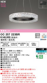 オーデリック OC257223BR シャンデリア 14畳 調光調色 Bluetooth リモコン別売 LED一体型 高演色LED メタリックブラック