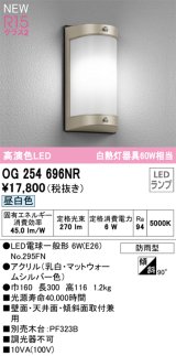 オーデリック OG254696NR(ランプ別梱) エクステリア ポーチライト LEDランプ 昼白色 高演色LED 防雨型 マットウォームシルバー