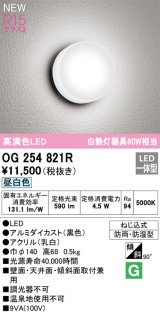 オーデリック OG254821R エクステリア ポーチライト LED一体型 昼白色 高演色LED 防雨・防湿型 黒色