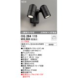 オーデリック OG264115 エクステリア スポットライト ランプ別売 LEDランプ 人検知カメラ付 防雨型 黒色サテン