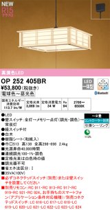 オーデリック OP252405BR 和風照明 ペンダントライト 8畳 調光調色 Bluetooth リモコン別売 LED一体型 高演色LED 引掛シーリング 木製