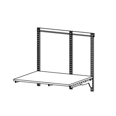 画像1: 藤山 KST-7560AS Fitrack×乾太くん専用台 乾太くん専用可動棚セット フィットラック W750×H700