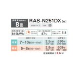 日本キヤリア/旧東芝 RAS-N281DX(W) エアコン10畳用 ルームエアコン N-DXシリーズ 大清快 単相100 10畳程度 ホワイト (RAS-K281DX-W 後継品)
