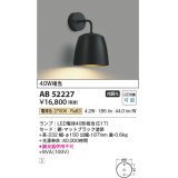 コイズミ照明　AB52227　ブラケットライト LEDランプ交換可能型 非調光 電球色 マットブラック