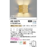 コイズミ照明　AB54079　ブラケットライト 非調光 LEDランプ 電球色 コーナー取付 上下面カバー付 ナチュラルウッド色