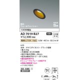 コイズミ照明　AD7019B27　ダウンライト φ75 非調光 LED一体型 電球色 高気密SB 傾斜 ウォールウォッシャー 防雨・防湿型 ブラック