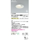 コイズミ照明　AD7143W35　LED防雨型ダウンライト LED一体型 非調光 人感センサ付 ON-OFFタイプ 温白色 ファインホワイト