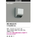 コイズミ照明　AE40222E　自動照明センサスイッチ 自動点滅器タイプ 壁付型 シルバー