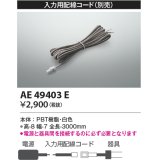 コイズミ照明　AE49403E　部品 入力用配線コード