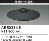 コイズミ照明　AE52334E　ペンダントライト 別売専用セード サテンブラック