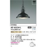 コイズミ照明　AP45536L　ペンダント フランジタイプ 白熱球60Ｗ相当 LED付 電球色 黒色塗装