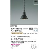 コイズミ照明　AP45538L　ペンダント フランジタイプ 白熱球60Ｗ相当 LED付 電球色 黒色塗装