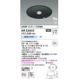 コイズミ照明　AR52835　非常用照明器具 LED一体型 非調光 埋込型 S型 埋込穴φ100 昼白色 ブラック