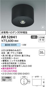 コイズミ照明　AR52841　非常用照明器具 LED一体型 非調光 直付型 昼白色 ブラック