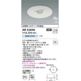 コイズミ照明　AR52846　住宅用非常灯専用型照明器具 LED一体型 非調光 埋込型 電池内蔵形 S形 昼白色 ホワイト