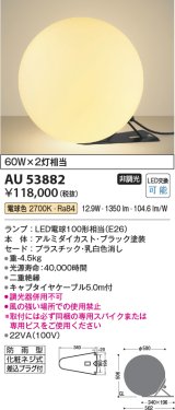 コイズミ照明　AU53882　アウトドアライト 非調光 LEDランプ 電球色 防雨型 ブラック