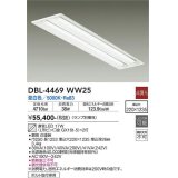 大光電機(DAIKO)　DBL-4469WW25(ランプ別梱)　ベースライト 直管LED 非調光 昼白色 埋込タイプ 埋込穴□220×1235