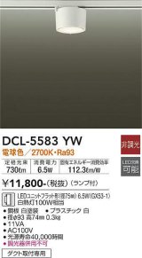 大光電機(DAIKO) DCL-5583 YW シーリング 非調光 LED 電球色 ランプ付 ホワイト