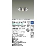 大光電機(DAIKO)　DDL-4251AWG　ダウンライト LED内蔵 調光(調光器別売) 温白色 COBタイプ グレアレス 高気密SB形 埋込穴φ100 ホワイト