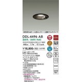 大光電機(DAIKO)　DDL-4496AB　ダウンライト LED内蔵 非調光 温白色 人感センサー 防雨形 連動マルチ ブラック