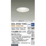 大光電機(DAIKO)　DDL-4920YWG　高天井用ダウンライト LED内蔵 調光(調光器別売) 電球色 COBタイプ 高気密SB形 リニューアル用 防雨形 埋込穴φ125 ホワイト