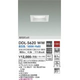 大光電機(DAIKO) DDL-5620 WW ダウンライト 埋込穴□100 非調光 LED 昼白色 ランプ付 高気密SB形 準耐火 ホワイト